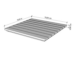 SZN Wood Bahçe Masa Tablası Kestane Jardin 4 Kenar Düz Ham -- -- --   x   x 3,5 cm + - Thumbnail