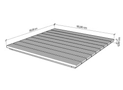 SZN Wood Bahçe Masa Tablası Kestane Jardin 4 Kenar Düz Ham -- -- --   x   x 3,5 cm + - Thumbnail