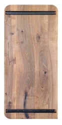 SZN Wood Kütük Masa Ceviz Geniş Ekli Düz Yuvarlak -- W01-Dark Oak -- -- 180 x 79 x 4,9 cm - Thumbnail