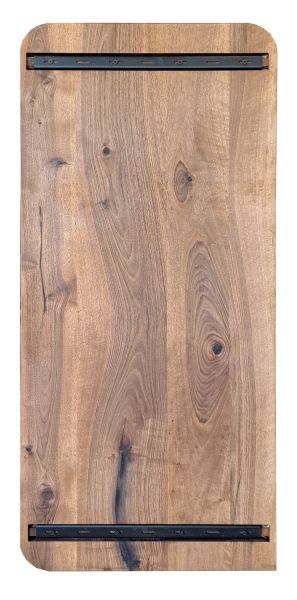 SZN Wood Kütük Masa Ceviz Geniş Ekli Düz Yuvarlak -- W01-Dark Oak -- -- 180 x 79 x 4,9 cm